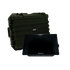 Black and green storage case for Dark Tide Screen. Hard case comes with the unit when you purchase it.